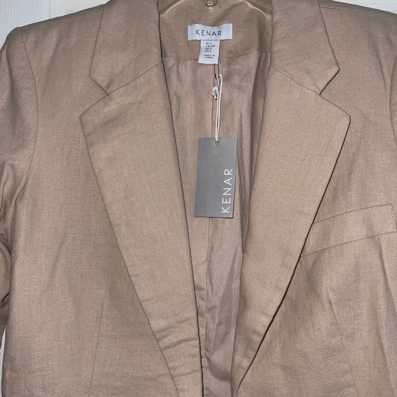 NWT Kenar blush linen blazer, small - Picture 2 of 4